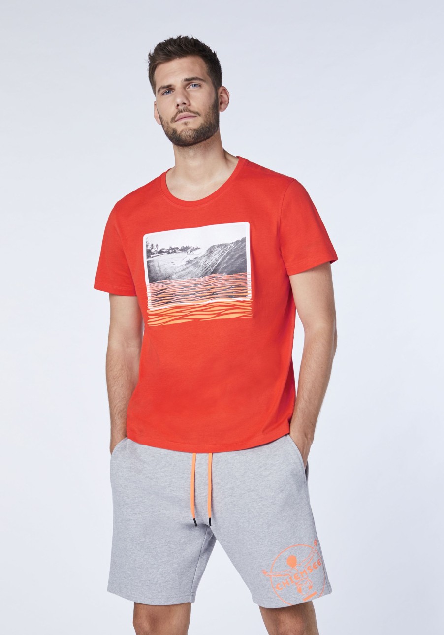 Herren chiemsee T-Shirts & Tanks | Jersey-Shirt Mit Surfer-Fotoprint