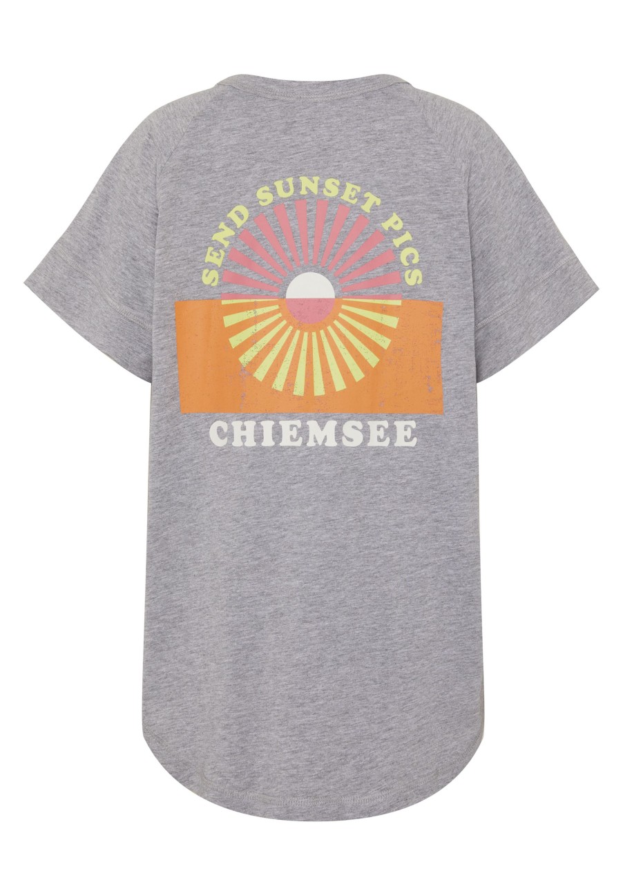 Kinder chiemsee T-Shirts & Tops | Boxy Madchen-Shirt Aus Jersey Mit Print