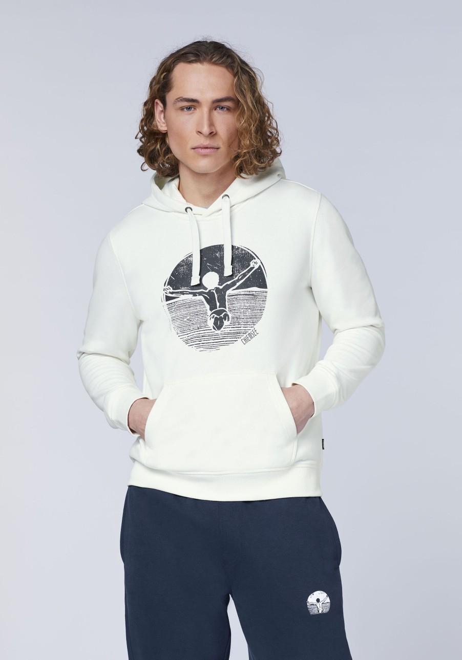 Herren chiemsee Sweatshirts & Sweatjacken | Hoodie Aus Baumwollmix Mit Jumper-Motiv