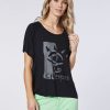 Damen chiemsee T-Shirts & Tops | Boxy Jersey-Shirt Mit Frontprint Im Label-Look