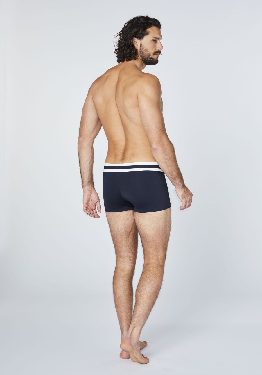 Herren chiemsee Badeshorts & Surfshorts | Eng Anliegende Boxer-Badehose Mit Streifen