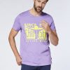 Herren chiemsee T-Shirts & Tanks | Label-Shirt Aus Baumwolle In Two-Tone-Optik