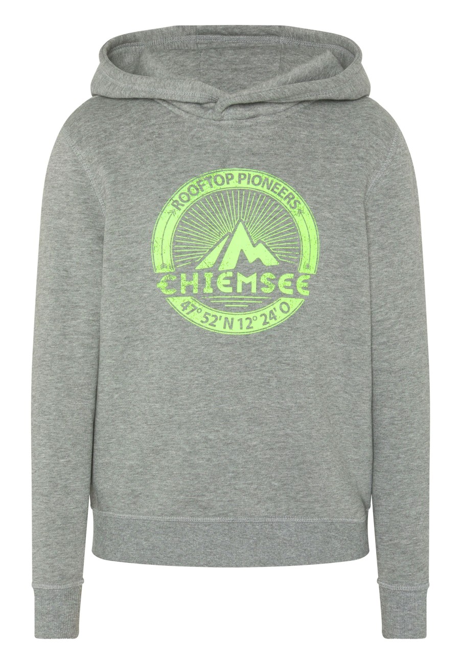 Kinder chiemsee Sweatshirts & Sweatjacken | Jungen-Hoodie Aus Baumwollmix Mit Label-Mountain-Print