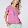 Damen chiemsee T-Shirts & Tops | T-Shirt Aus Jersey Mit Label-Frontprint