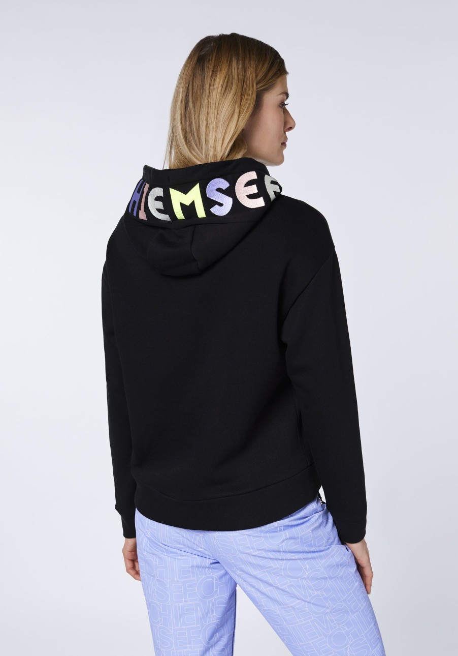 Damen chiemsee Sweatshirts & Sweatjacken | Comfort-Fit Hoodie In O-Shape Mit Label-Kapuze