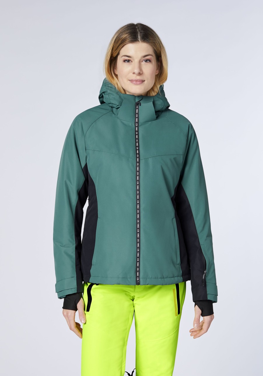 Damen chiemsee Ski- & Funktionsjacken | Funktionale Skijacke Im Colour-Block-Look